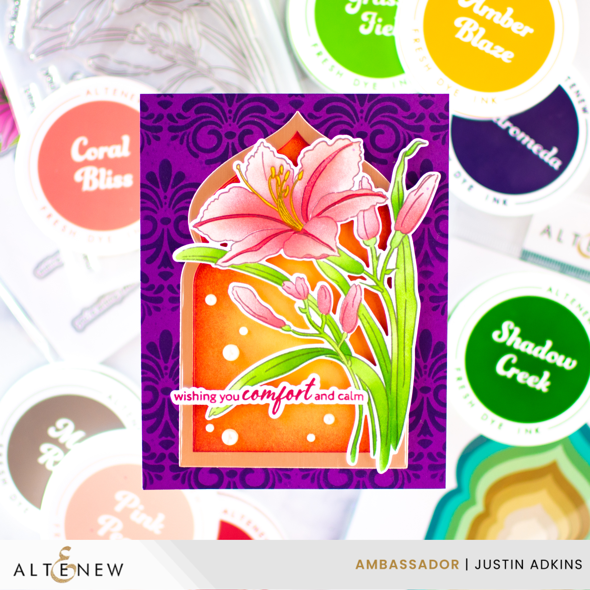 Create Easy & Elegant Lily Cards with Altenew – Just a Note by Justin